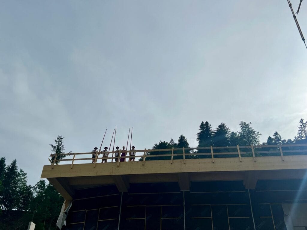 Richtfest neue Sägehalle